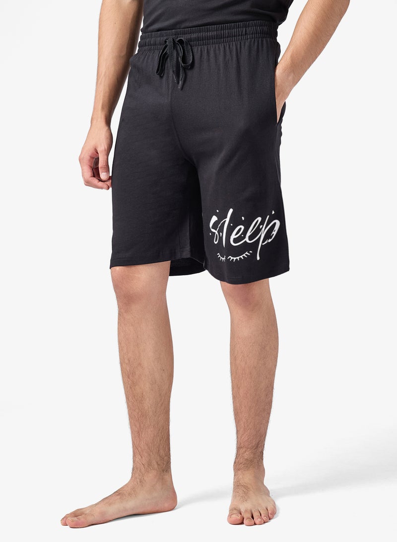 سفنتي فايف طقم بيجامة تي شيرت وشورت - Image 4