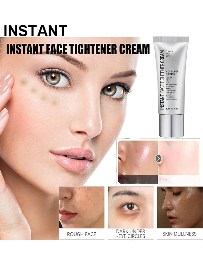Instant Face Tightener Cream, Freedomglee Face Tightener No-Filter Primer, Instant Face Tightener Primer, Skin Tightener Face Primer For Makeup, Blurring For Before Makeup, Shine Control, 30ML - Image 4