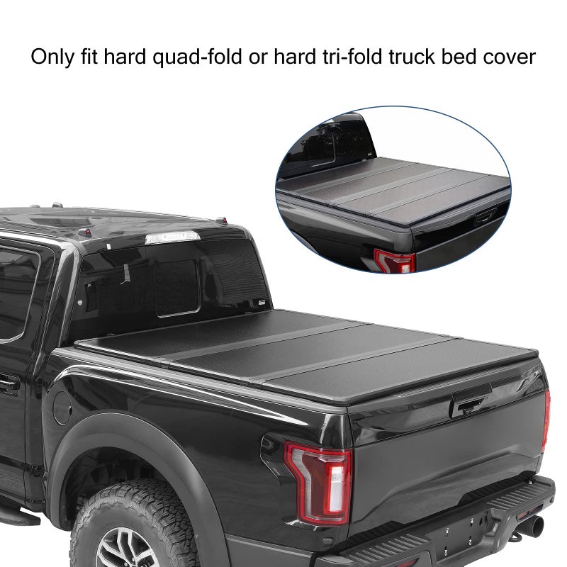 DICMIC Universal Replacement and Accessories Part Kit for Hard Tri-fold & Quad-fold Truck Bed Cover Include Nut, T-Bolt and Tonneau Cover Clamp, 4X Rear Clamp - Image 4