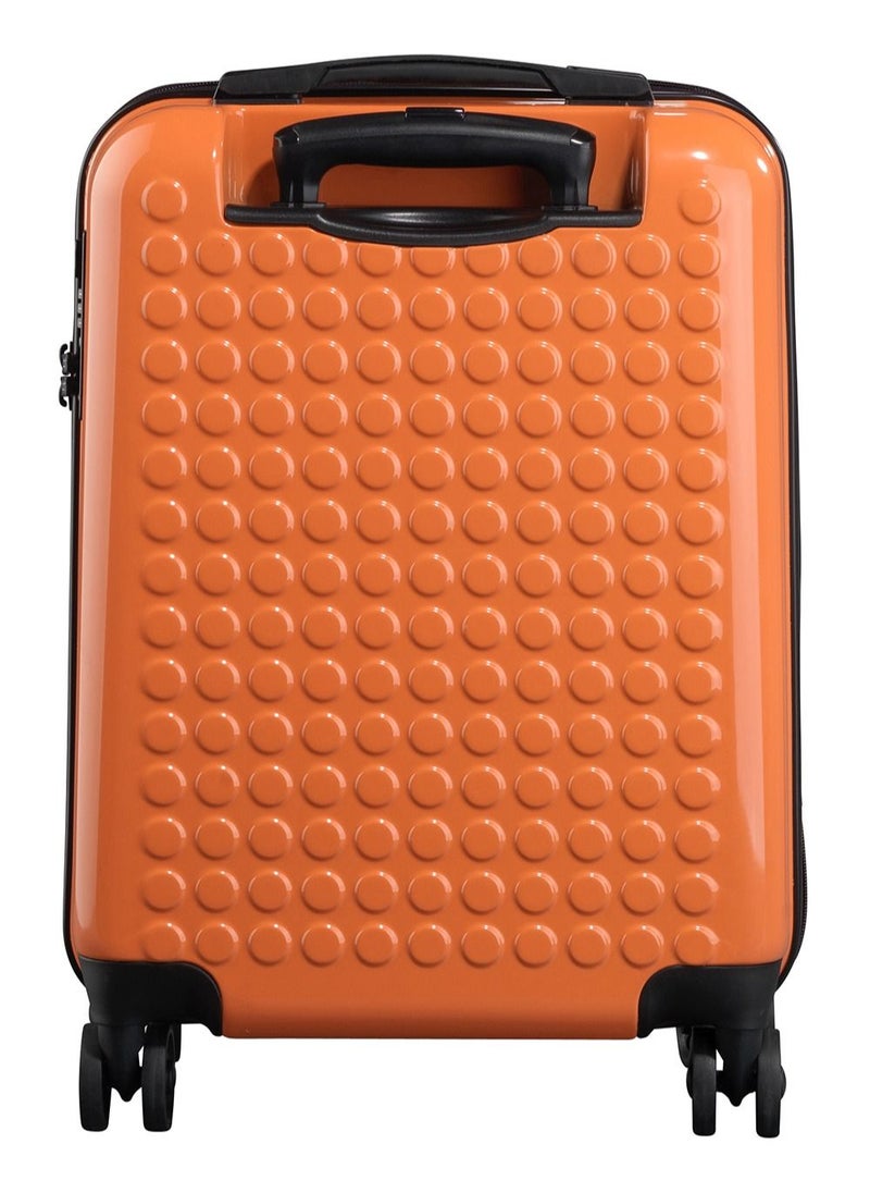 DOT-DROPS - Chapter 2 PC Hardside Suitcase Trolley Carry-on Luggage 55 cm Cabin Orange - Image 1