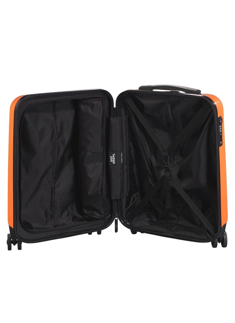 DOT-DROPS - Chapter 2 PC Hardside Suitcase Trolley Carry-on Luggage 55 cm Cabin Orange - Image 1