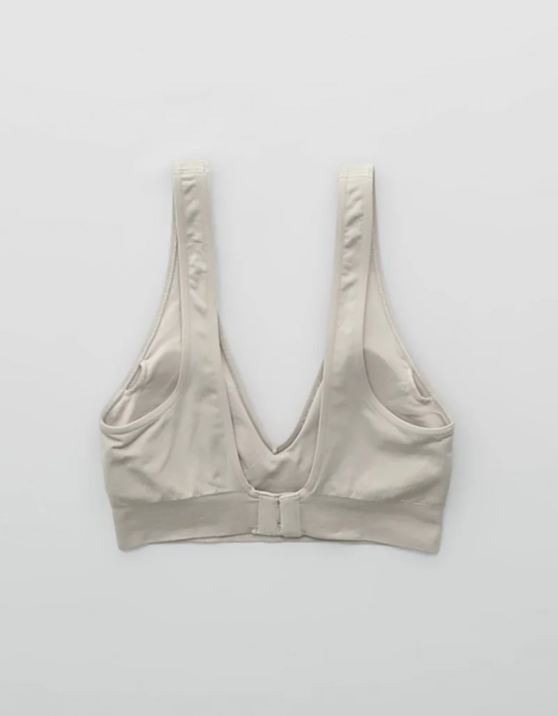 Aerie Superchill Seamless Padded Plunge Bralette