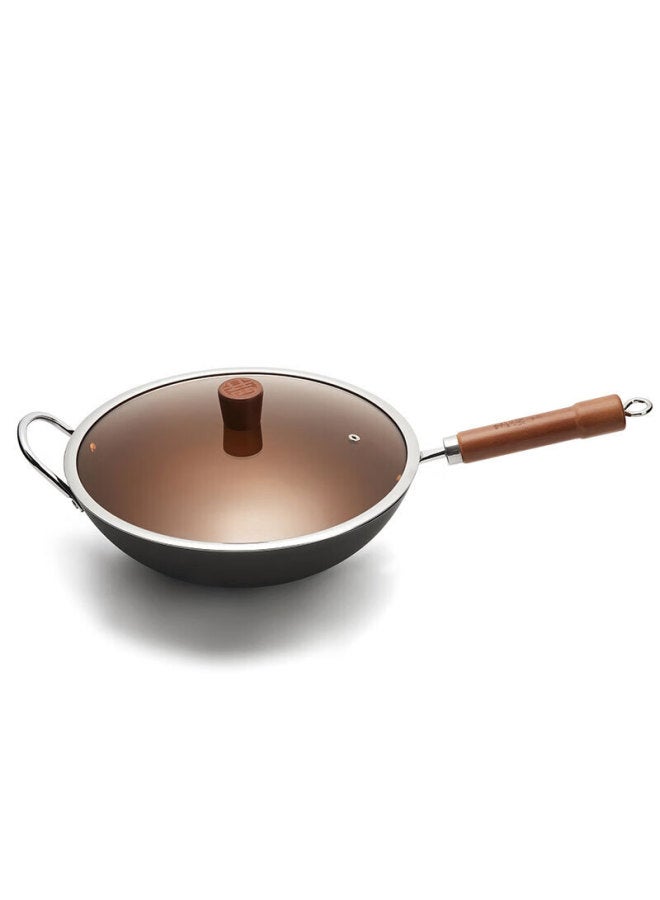 Wang Yuanji Yuanji Iron Wok, Cast Iron Non-coated Non-stick Frying Pan, Suitable For Gas Stove And Induction Cooker, 36cm - Image 4