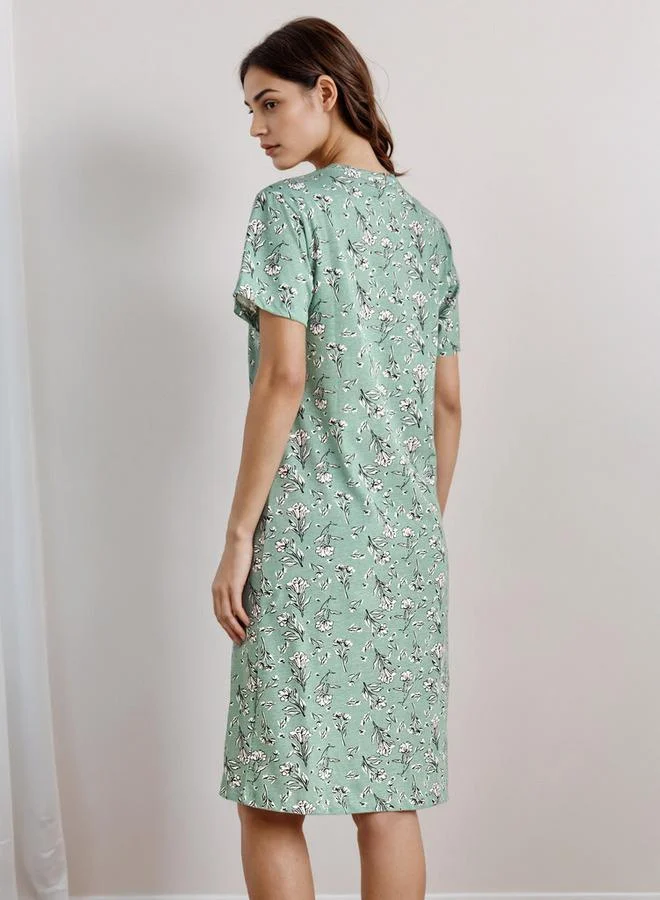 سبلاش فيڤ قميص نوم بطول الركبة