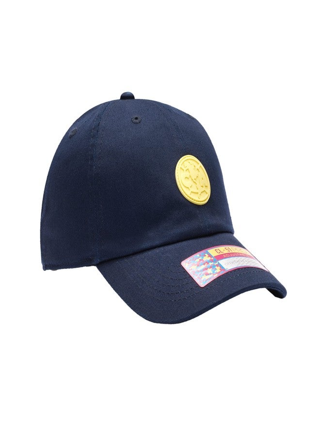 Fan Ink Club America 'Casuals' Adjustable Classic Style Hat/Cap Navy Blue - Image 3