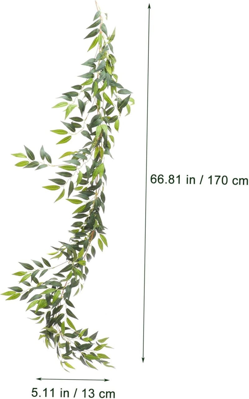 klarako 4pcs Simulated Plants Home Pendant Garland Greenery Artificial Vine Leaf Party Plant Decoration Leaves Hanging Green Jujube Fake Decor Ornament Simulation Leave Ceremony Wedding - Image 4