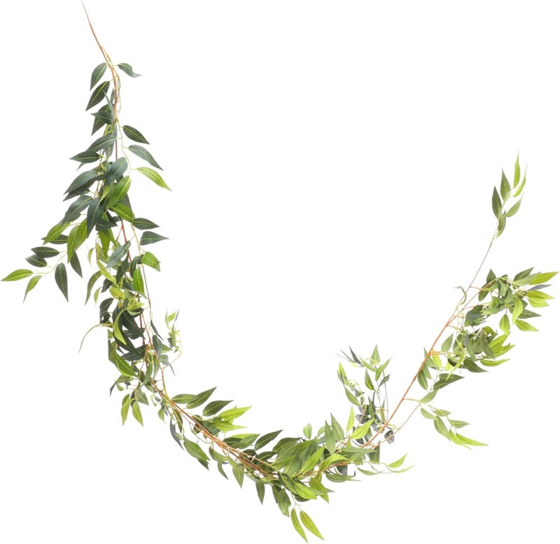 klarako 4pcs Simulated Plants Home Pendant Garland Greenery Artificial Vine Leaf Party Plant Decoration Leaves Hanging Green Jujube Fake Decor Ornament Simulation Leave Ceremony Wedding - Image 5