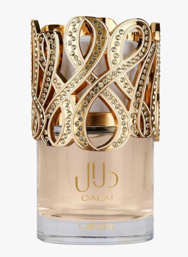 Lattafa Dalal Eau de Parfum 100ml - Sweet Fruity Floral Fragrance with Apple, Jasmine, Vanilla & Musk - Long Lasting Perfume for Women - Image 1