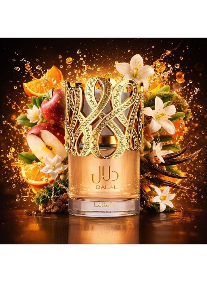 Lattafa Dalal Eau de Parfum 100ml - Sweet Fruity Floral Fragrance with Apple, Jasmine, Vanilla & Musk - Long Lasting Perfume for Women - Image 4