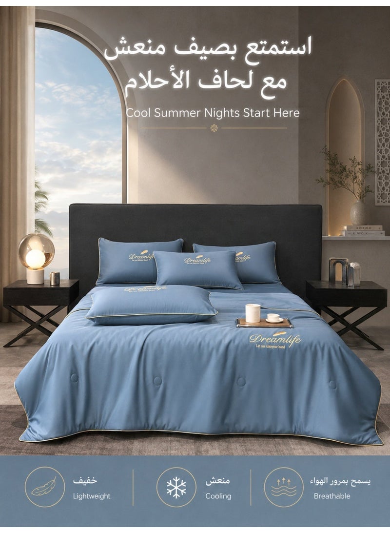 بطانية الصيف المزينة بالدانتيل للتحكم في درجة الحرارة والتي يمكن غسلها - Image 3