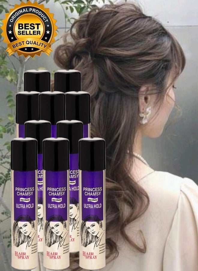 PRINCESS CHAMSY 10 Pieces Ultra Hold Hair Spray 300ML - Image 1