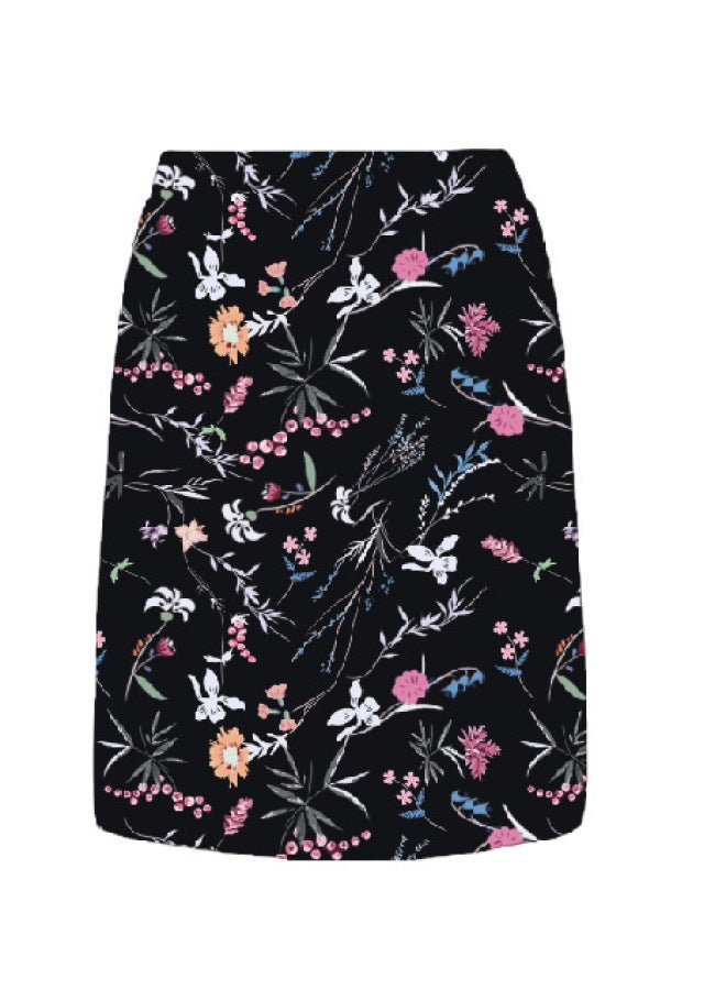 European And American Spring/summer Women's Fashion Elegant Tie-waist Printed Skirt Two-layer Short Skirt