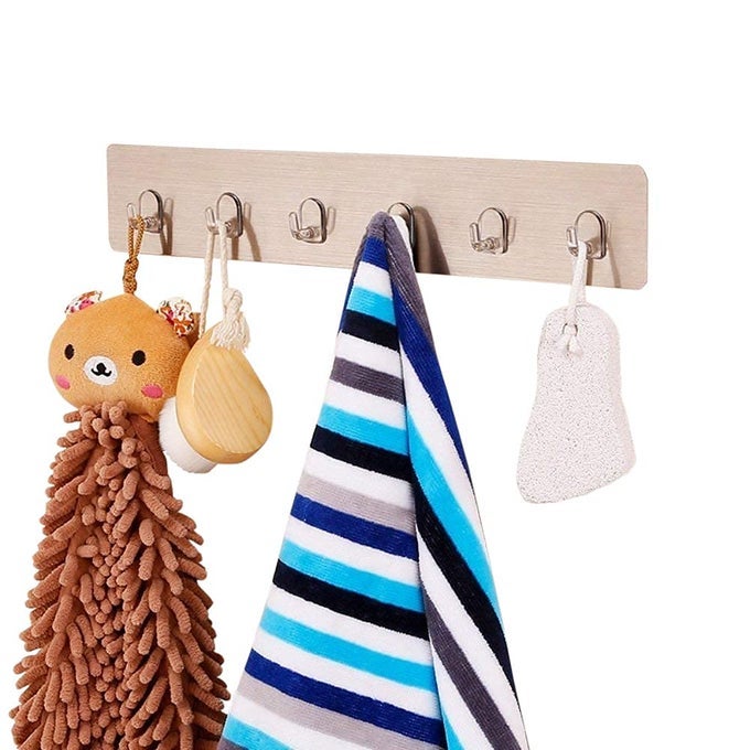 MAGIC STICKER HOOK SELF ADHESIVE HOOK WALL HANGING HOOKS WITHOUT DRILL HEAVY DUTY FOR BATHROOM KITCHEN PACK OF 1