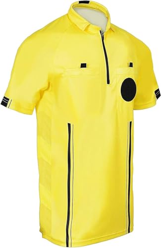 Total Soccer Factory New! 2018 Soccer Referee Jersey (2018 Yellow, Youth Large) - Image 1
