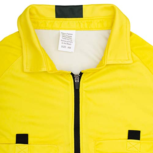 Total Soccer Factory New! 2018 Soccer Referee Jersey (2018 Yellow, Youth Large) - Image 3