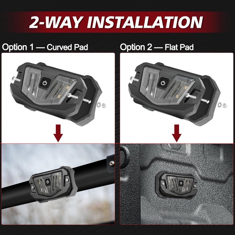 LTEODCHEW V-Pro UTV Dome Light - 12V LED Interior Light - Image 4