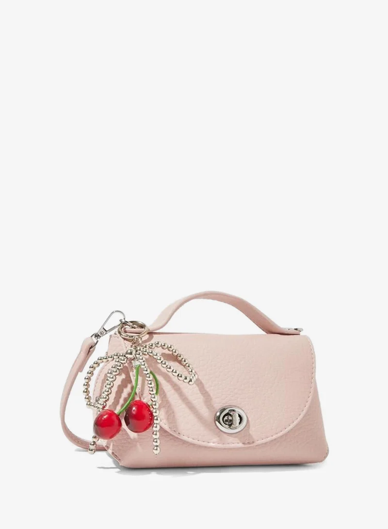 Styli Pink Cherry Charm Handbag