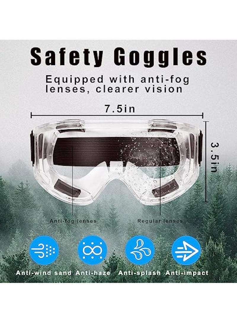 KASTWAVE Respirator Mask, Reusable Respirator, Half Face Cover Gas Mask, with Safety Glass, Professional Breathing Protection, for Painting, Organic Vapor, Welding, Polishing, Woodworking and Other Protection  - Image 5