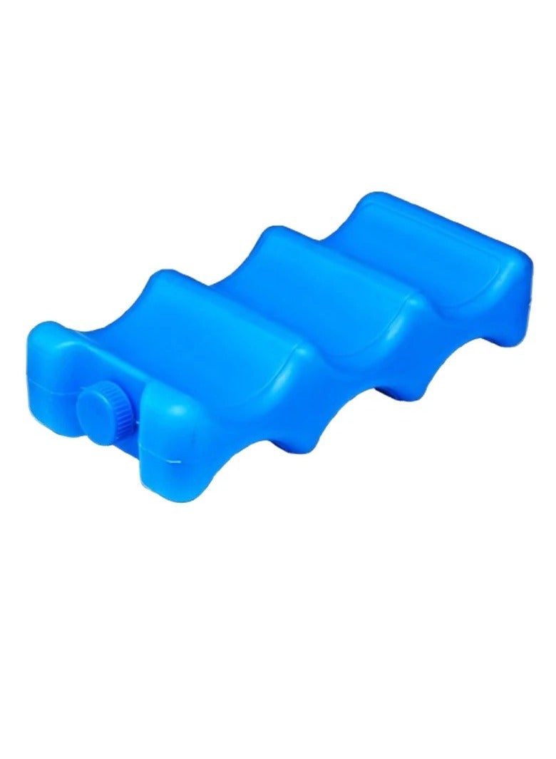 Generic Cooler Ice Pack, Insulated Contoured Freezer Pack, Portable And Durable Wave Shape Ice Pack, Milk Storage Reusable Cooler For Beverages Food, (1pc, Blue) - Image 1