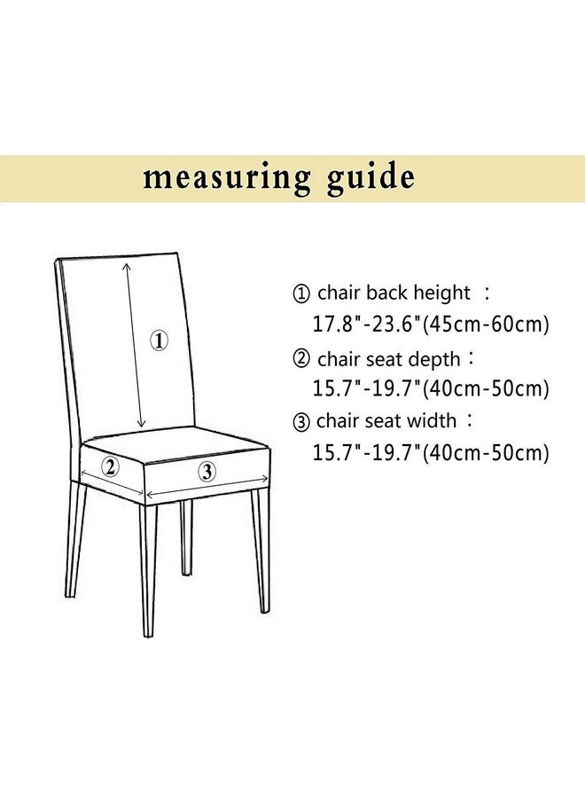 Styleys Chair Cover Floral Washable Elastic Decorations Chair Covers Set of 4 Slipcovers (Black Flower, SD31, Set of 4) - Image 5