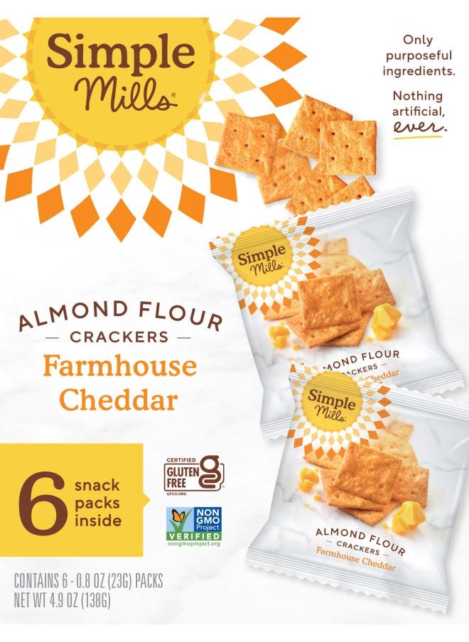 Almond Flour Crackers Farmhouse Cheddar 6 Packs 0.8 oz (23 g) Each - pzsku/Z8CB39E9E556DBB0D190AZ/45/_/1729078115/362e8d03-54d3-4bf4-bf76-97c7006a4d05