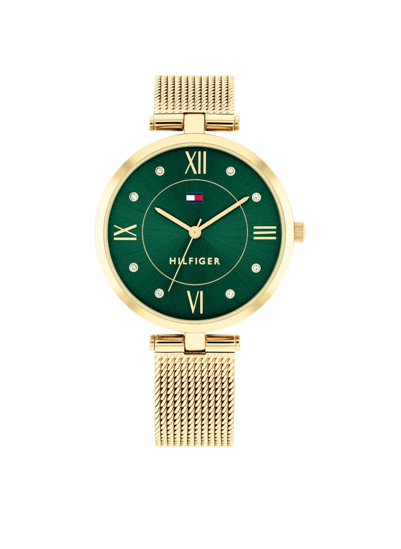 TOMMY HILFIGER Round Analog Women's Dark Green Case Watch - 1782711  - Image 1