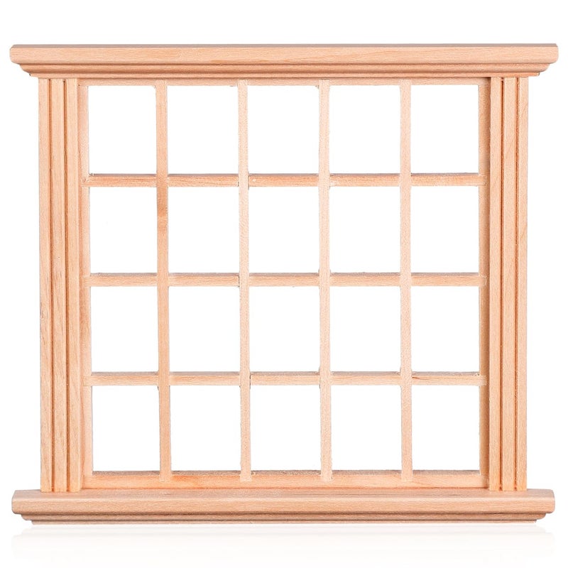POPETPOP Dollhouse Windows 1 12 Scale Miniature Dollhouse Furniture Window Frame Model Dollhouse Furniture DIY Dollhouse Bedroom Accessories - Image 3