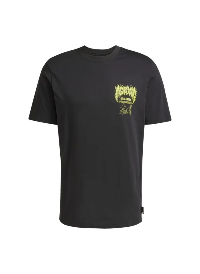 اديداس adidas Q12 TS DEATH Black Originals Men T-SHIRTS