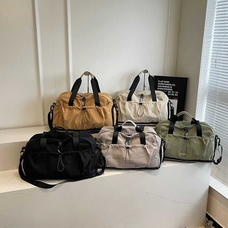Dry And Wet Separation Gym Bag For Men And Women Couple Short-Distance Travel Bag Extensible Simple Casual Luggage Bag - Image 3
