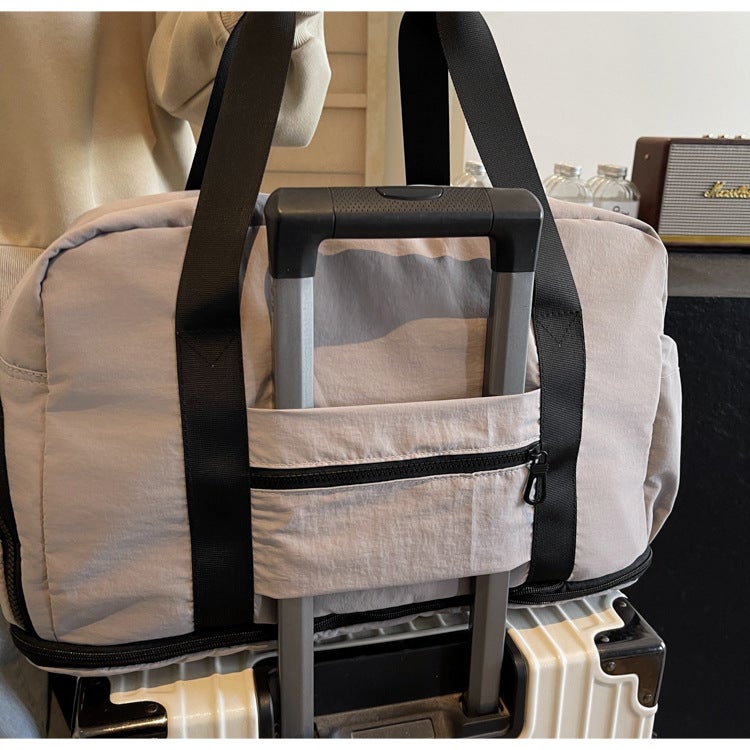 Dry And Wet Separation Gym Bag For Men And Women Couple Short-Distance Travel Bag Extensible Simple Casual Luggage Bag - Image 5