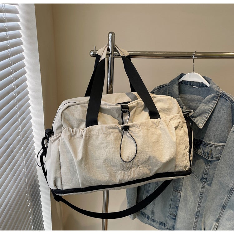 Dry And Wet Separation Gym Bag For Men And Women Couple Short-Distance Travel Bag Extensible Simple Casual Luggage Bag - Image 1