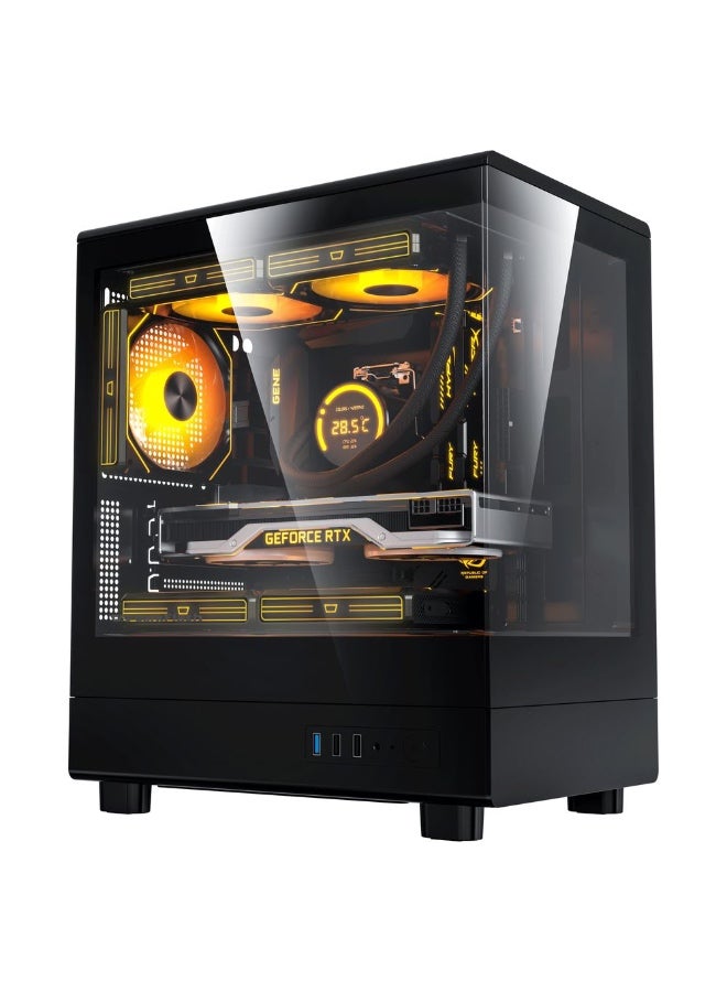 دارك فلاش كيس كمبيوتر ألعاب DARKFLASH DB330M Micro-ATX مع زجاج مقوى مزدوج 270 درجة و 3 مراوح PWM ARGB - Image 3