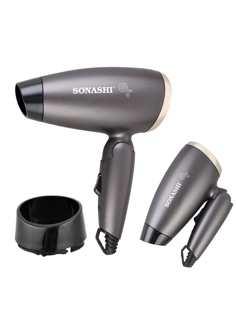 SONASHI Hair Dryer SHD-5005N - 1000W - 1300W, 2 Speed Blow Dryer with 2 Heat Settings, Cold & Hot Wind, DC Motor | Hair Care Essentials black - Image 1