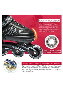 Skating Shoes Proffesional Adjustable Inline Roller Skates with Featuring All Lighting Wheels - pzsku/Z8CB3EB9D0EDF1B05DC62Z/45/_/1633328896/0ff483ed-a7f5-4863-9c92-bab0cc755aa4