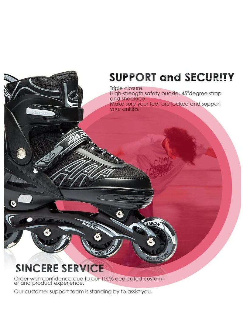 GT-Wheel - Skating Shoes Proffesional Adjustable Inline Roller Skates with Featuring All Lighting Wheels - Image 1
