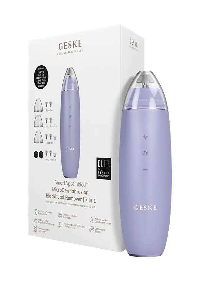 GESKE GESKE MicroDermabrasion Blackhead Remover| 7 in 1| Purple