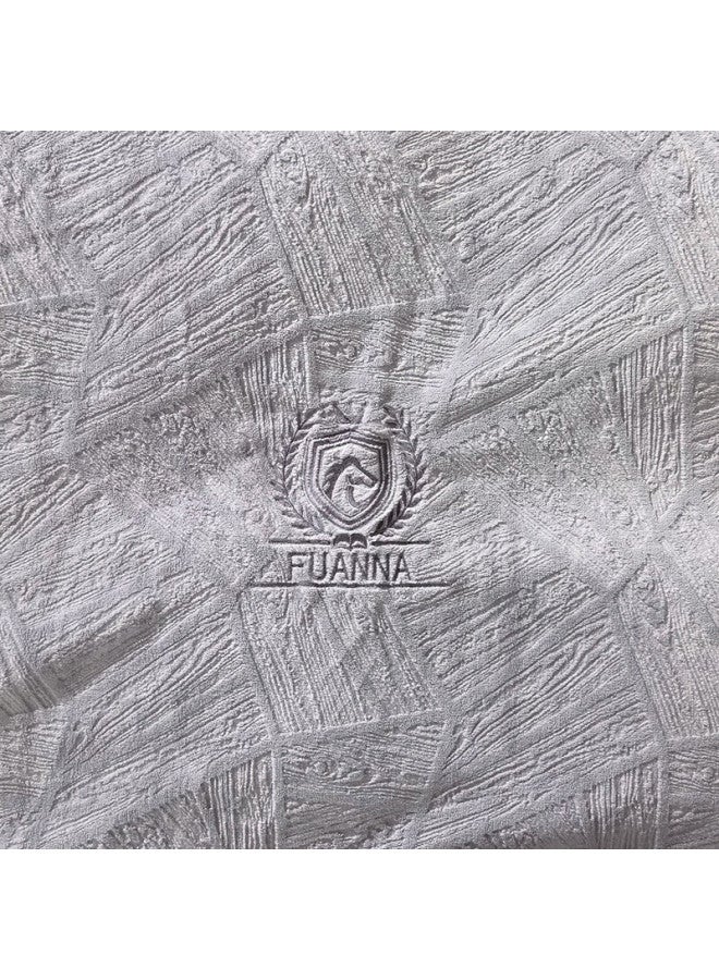 فوانا (ماركة) غطاء لحاف Fuanna Flannel السميك، قطعة واحدة، غطاء لحاف مضاد للكهرباء الساكنة ودافئ، أغطية فراش شتوية، يناسب السرير الفردي أو المزدوج، 203*229 سم - Image 2