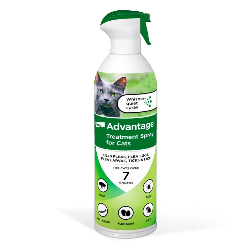 Advantage Cat Flea Treatment Spray | Kills Fleas & Ticks | Cat Flea Spray | 8 oz. - Image 1