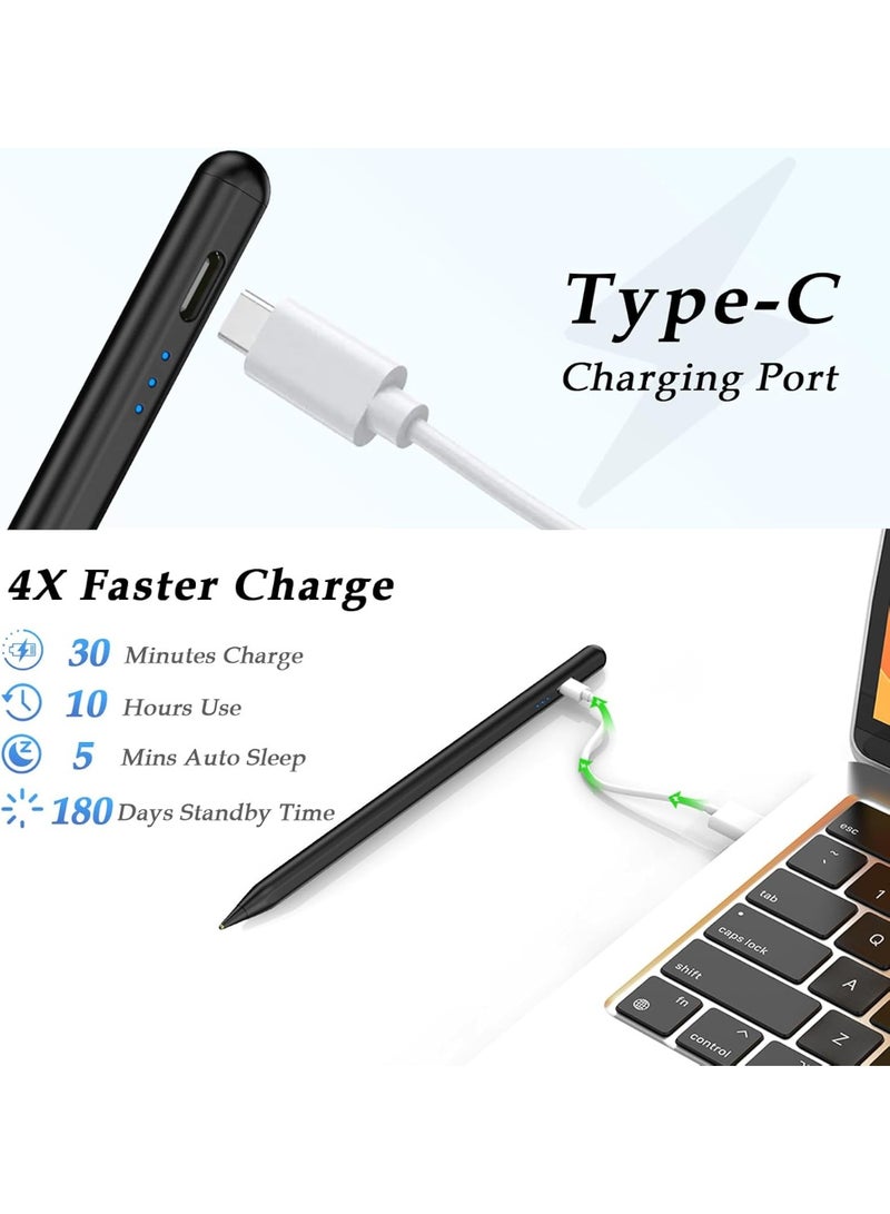 Active Stylus Pen – Fast Charging, Compatible with iPhone, iPad, Android, Samsung, Lenovo, Huawei & Touch Screen Tablets - Image 2