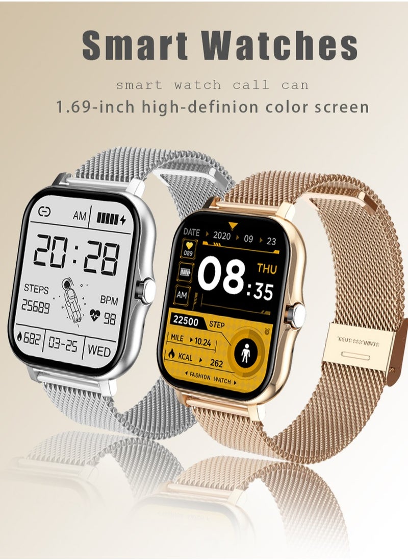 Generic Smart Watch 1.7 Inches HD Full Touch Screen With Waterproof Bluetooth Calling With Heart Rate Monitor Sport Digital Smartwatch For Women Men Fitness Tracker Sleep Monitor Pedometer  - Image 4