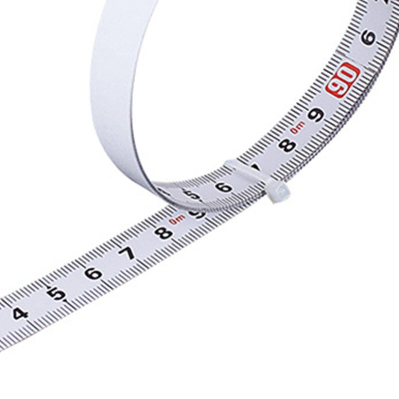 Self Adhesive Tape Measure 5m x 13mm Left To Right Reading - Carbon Steel Forging Wear Resistant Coating for Worktable Saw Table Machine - Image 5