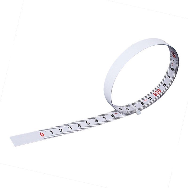 Self Adhesive Tape Measure 5m x 13mm Left To Right Reading - Carbon Steel Forging Wear Resistant Coating for Worktable Saw Table Machine - Image 1