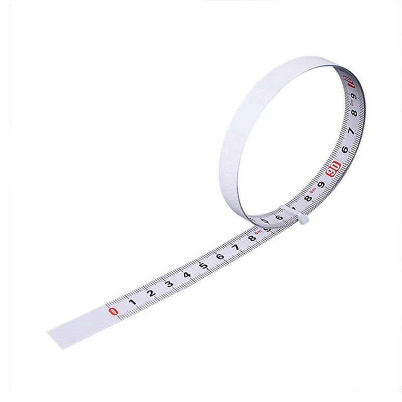 Self Adhesive Tape Measure 5m x 13mm Left To Right Reading - Carbon Steel Forging Wear Resistant Coating for Worktable Saw Table Machine - Image 2