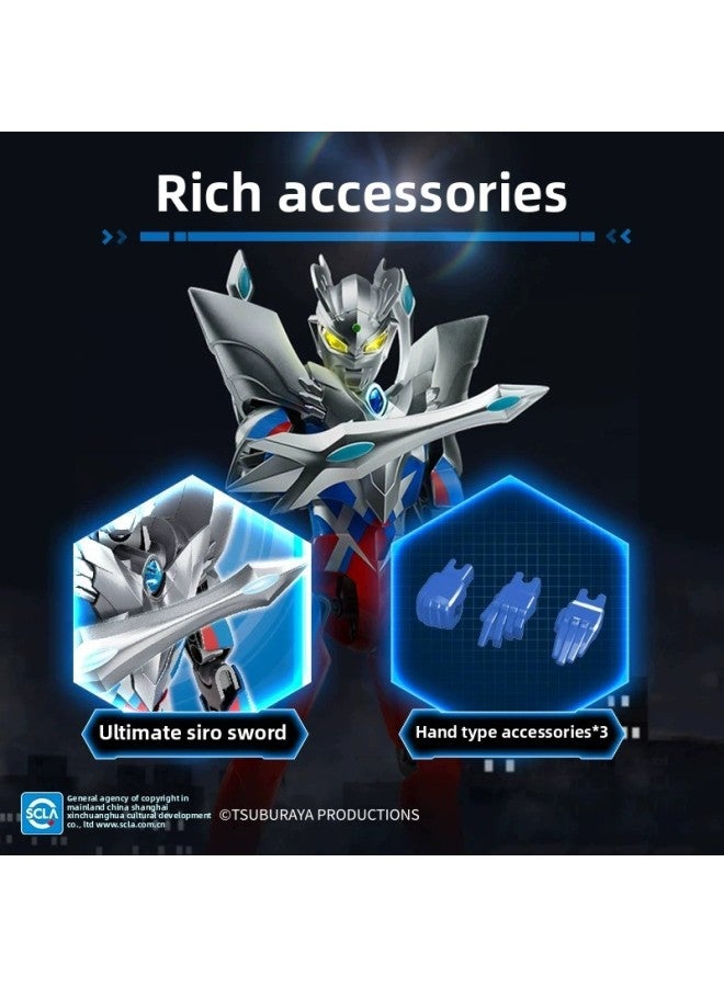 Enlightenment Wonderful Building Blocks Ultraman Super Hero Glare Mecha Assembly Model Boy Assembled Toy Gift-Color:Classic K75042 Ultraman Teliga