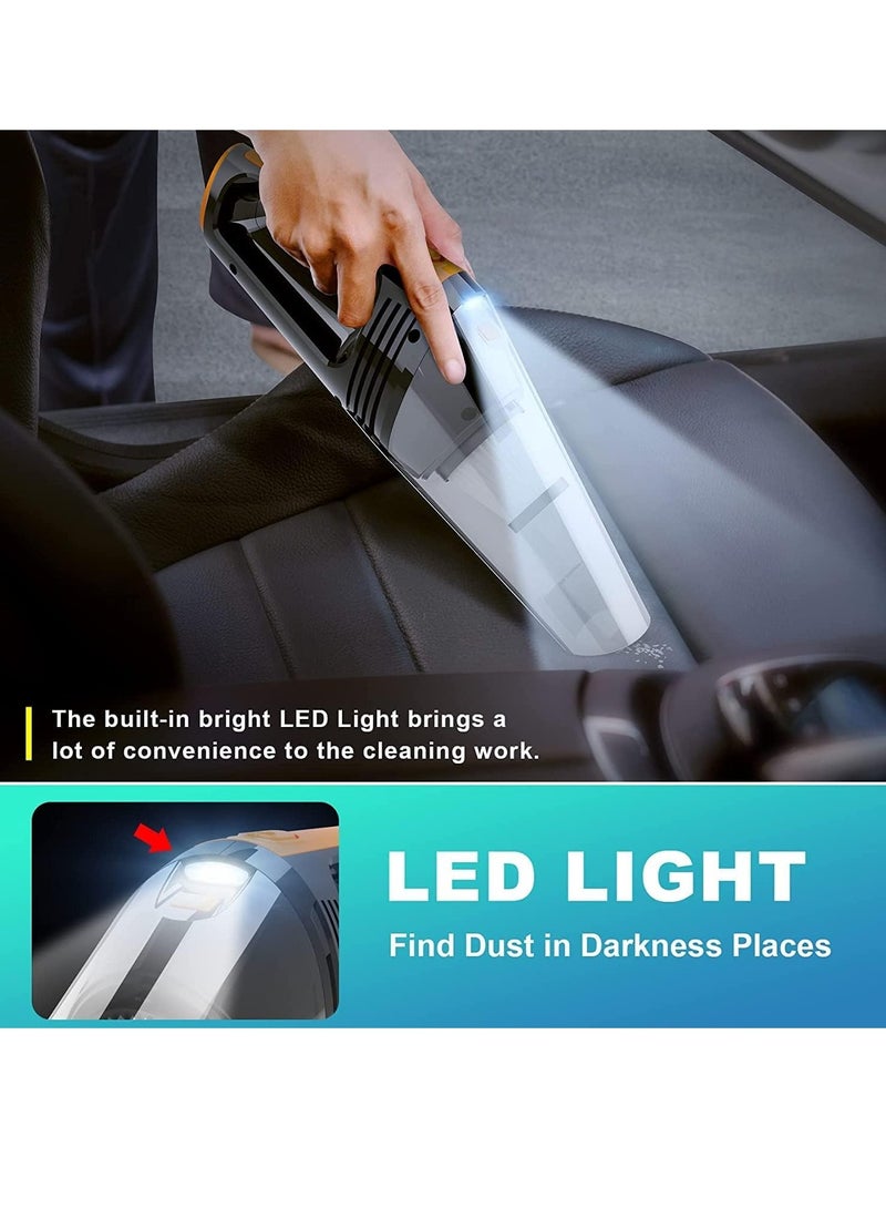 KASTWAVE Cordless Portable Handheld Vacuum, Quick Cleaning Duster, Lightweight Hand Vacuum with Different Nozzles 6000pa Powerful Cyclonic Suction Wet Dry for Car Sofa Keyboard Pet Hair - Image 3