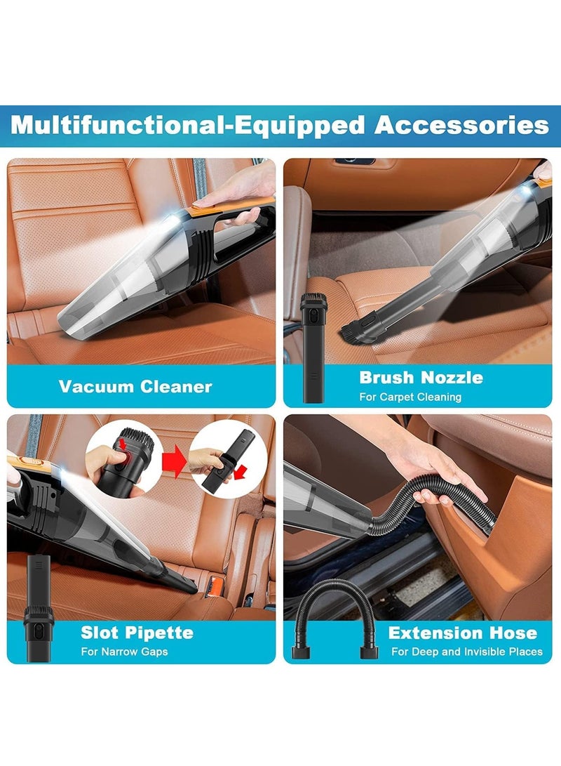 KASTWAVE Cordless Portable Handheld Vacuum, Quick Cleaning Duster, Lightweight Hand Vacuum with Different Nozzles 6000pa Powerful Cyclonic Suction Wet Dry for Car Sofa Keyboard Pet Hair - Image 5