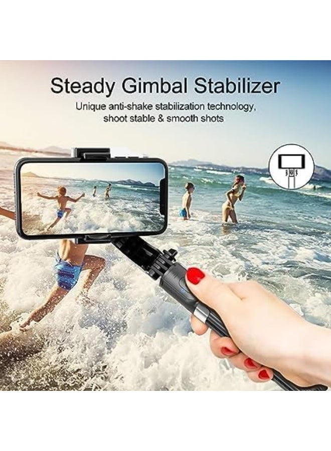 CAZADORA Selfie Stick Gimbal Stabilizer Model 3 — Professional Portable Aluminum Alloy Selfie Stick u0026 3-Axis Gimbal for Smartphones | Rotation Tripod + Foldable Portable Phone Holder | Smooth Handheld Stabilization for TikTok, Vlog, YouTube, Instagram Reels, Live Streams, Travel u0026 Content Creation | Lightweight 213g, Compact 20 cm Folded Length — 360° Rotation, Auto-Leveling, Quick Mount, Flexible Angle Adjustment, One-Tap Start, Stable Video u0026 Blur-Free Photos, Compatible with Most Smartphones, Black Finish, Durable Aluminum Alloy Build, Easy USB Charging u0026 Smart Controls — Ideal Gift for Creators u0026 Influencers - Image 5