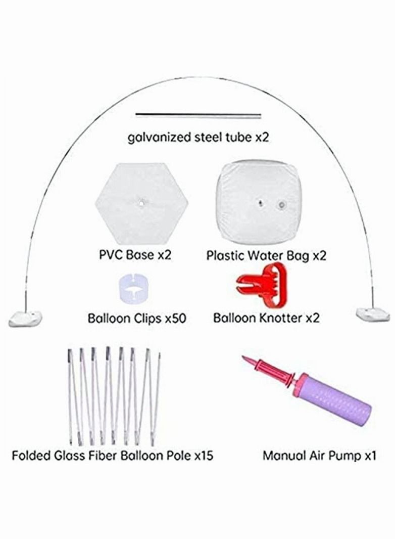 HQ-GAMING Wide Adjustable Balloon Arch Kit Stand For Birthday Party Supplies Wedding Decorations Ballon Arch Holder Kit With Water Fillable Bases  - Image 3