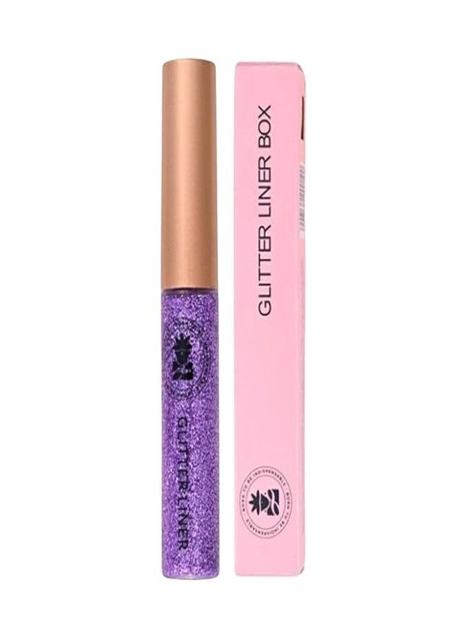 Bobi Glitter Gel Eyeliner Pigmented Liquid, Long Lasting, Waterproof, Smudge Proof, Quick Dry Formula Metallic Vegan Cruelty-Free Eye Liner 10g- Purple - Image 1