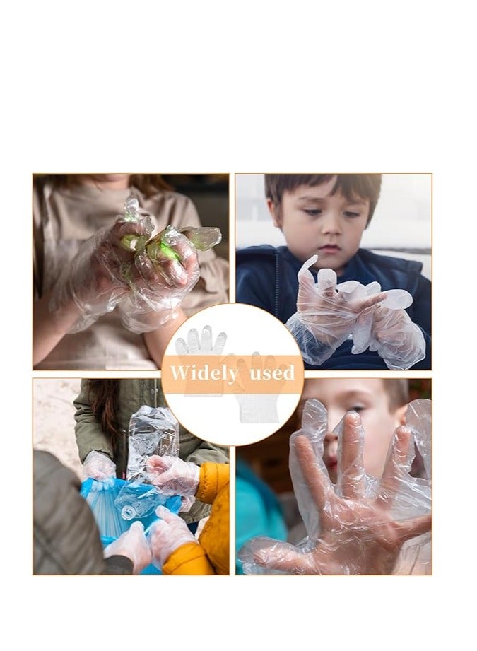 300Pcs Disposable Gloves, Plastic Food Prep Food Safe Disposable Gloves for Cooking Cleaning Hair Coloring Dishwashing Food Handling (3Pack × 100Pcs) - Image 4